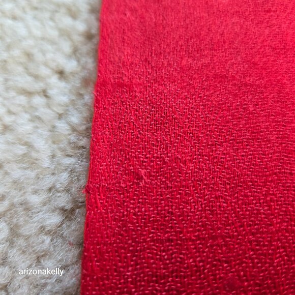 Shan's Lightweight Wool Scarf Shawl Wrap Red - Picture 4 of 13